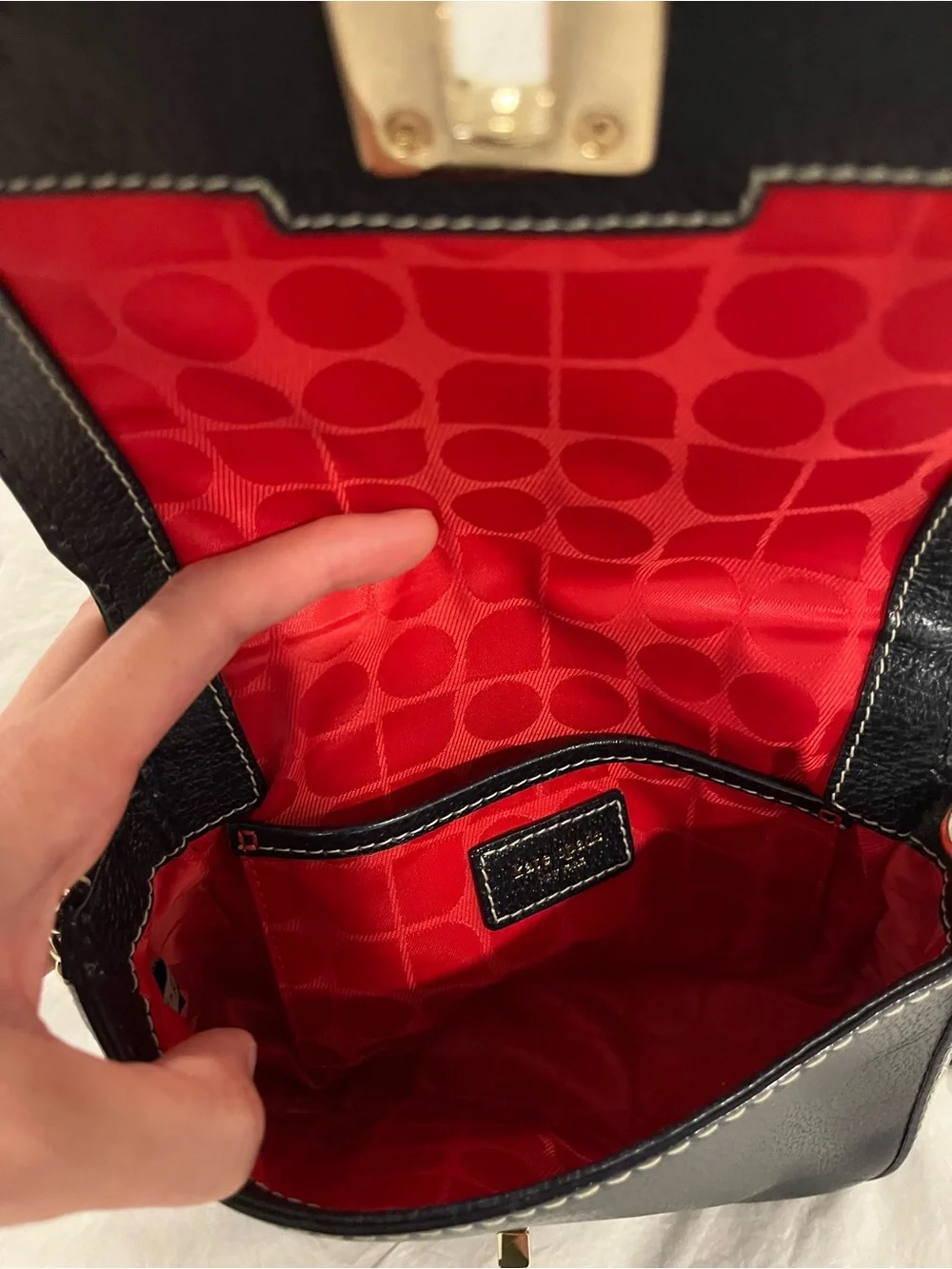 Kate Spade Shoulder Bag with Gold Chain
